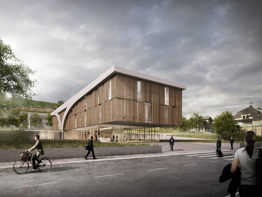 Nickl & Partner Architekten AG - Perspektive - NHL Neubau Labor- und Verwaltungsgebäude HTC in Leimen