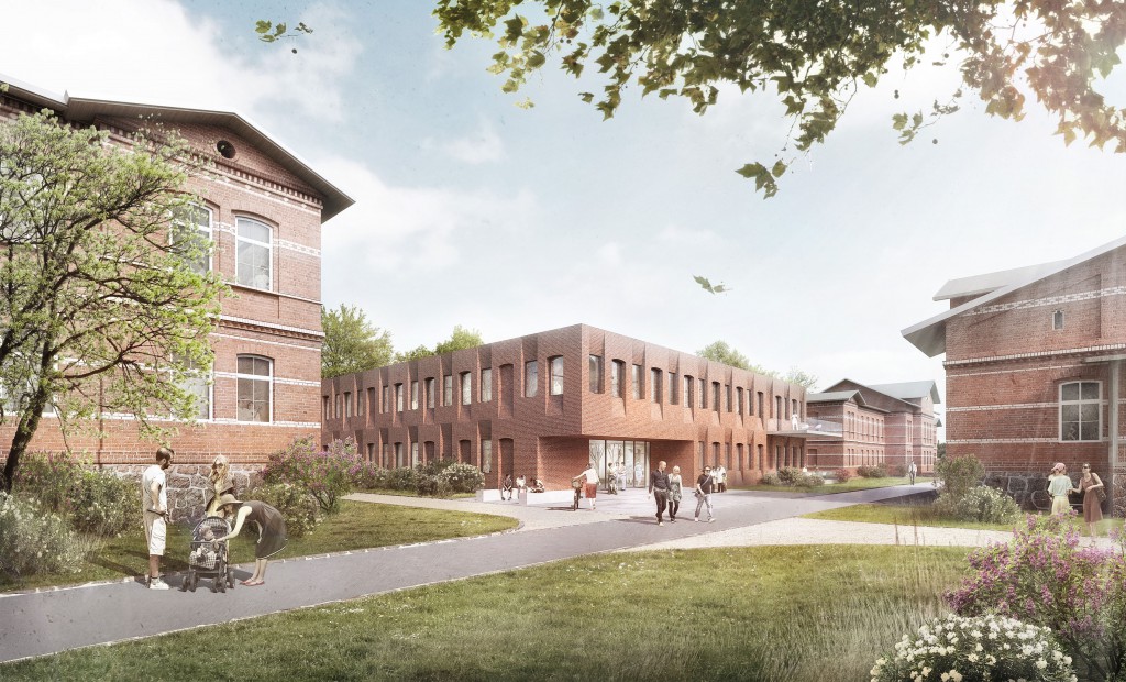 Nickl & Partner Architekten AG - Visualisierung - Wettbewerb Umbau, Sanierung, Erweiterungsneubau Sächsisches Krankenhaus Altscherbitz