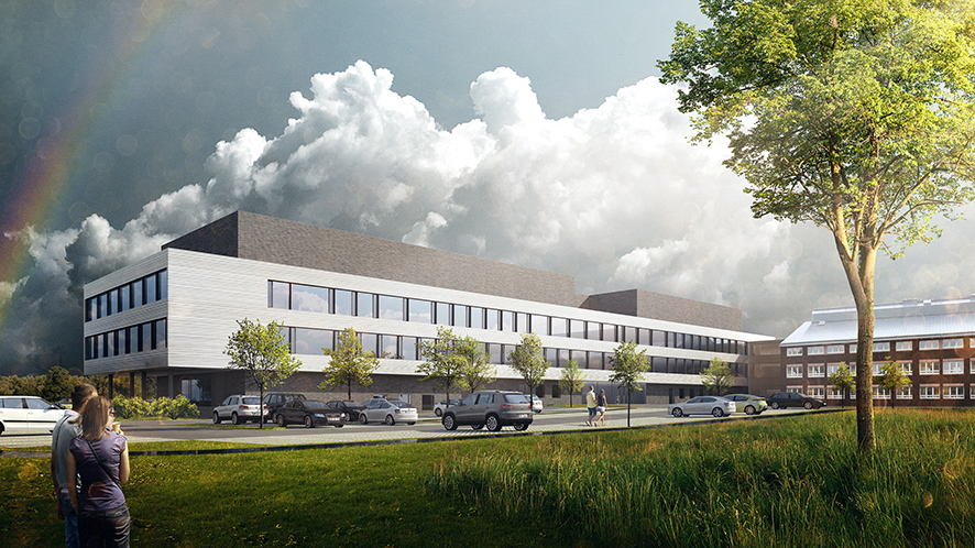 Nickl & Partner Architekten AG - Visualisierung - Nickl & Partner Architekten AG - Baubeginn Neubau Veterinärinstitut Oldenburg sowie Modernisierungsmaßnahmen des LAVES