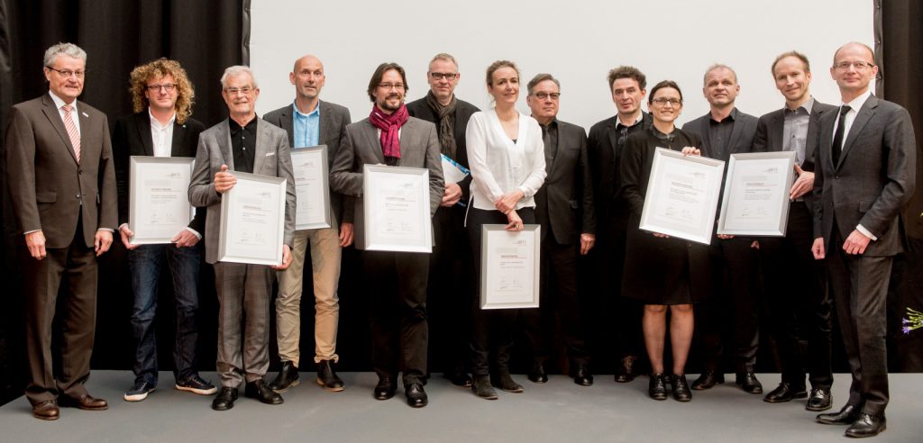 La remise des prix du prix d'architecture européen 2015 Energie+Architektur