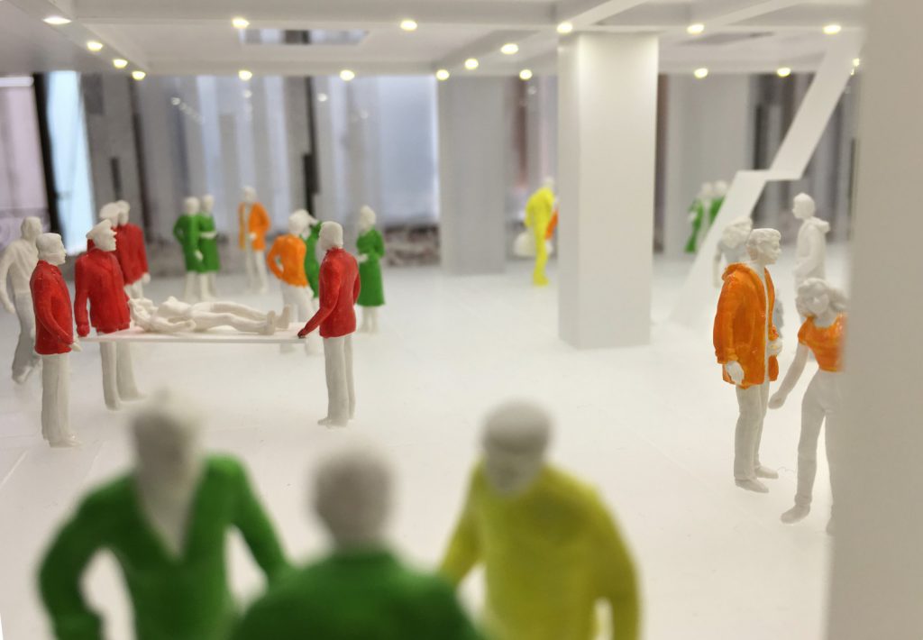 Nickl & Partner Architekten AG, maquette de l’hôpital Kaiser-Franz-Josef de Vienne