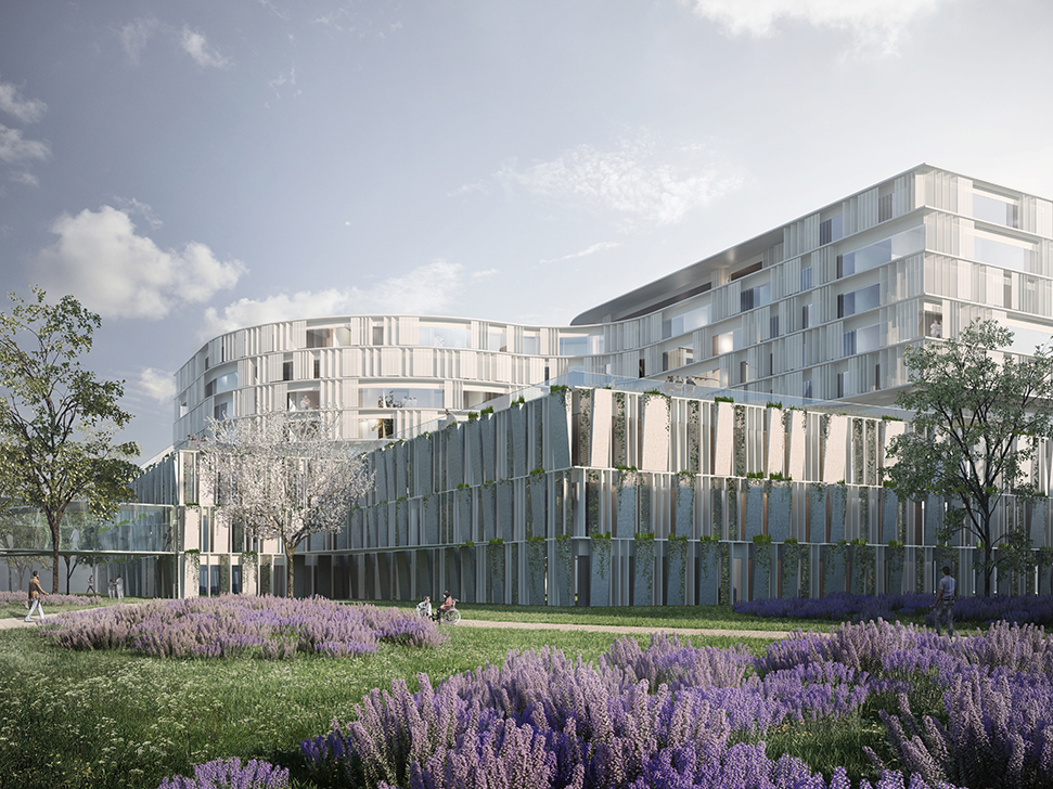 Perspective extérieure, projet « Moulin à vent », Nickl & Partner Architekten AG