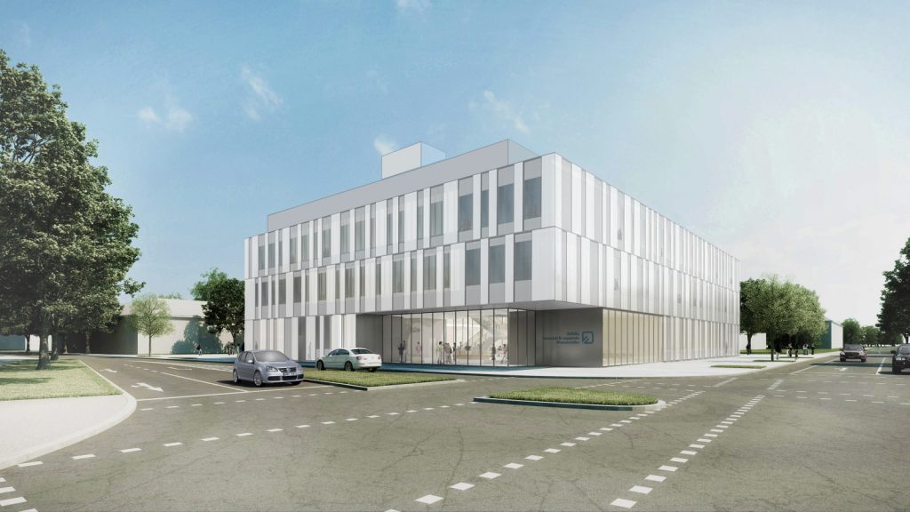 Futur nouvel édifice de l’Ostfalia Hochschule, laboratoire de technique des véhicules de Wolfsburg, Nickl & Partner Architekten AG