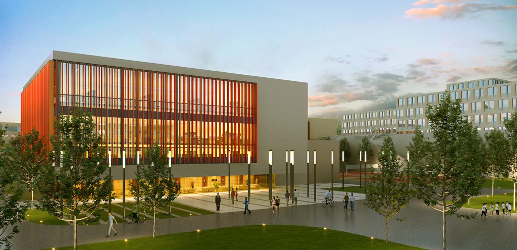 Main entrance, design: Nickl & Partner Architekten AG, China