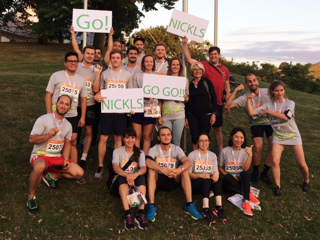 The Nickl & Partner Architekten B2Run team from Munich and their fan club
