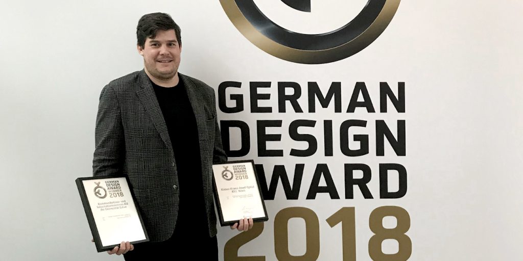 Hieronimus Nickl at the awards ceremony in Frankfurt a. M.