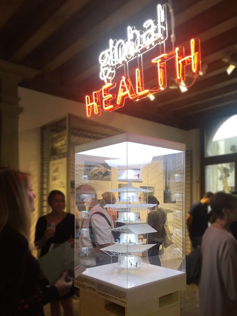 TIME SPACE EXISTENCE exhibition with the Nickl & Partner Architekten AG model in the foreground