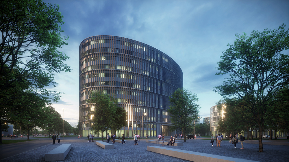 Draft design of the Qingdao Huanghai Medical Research Campus, Nickl & Partner China