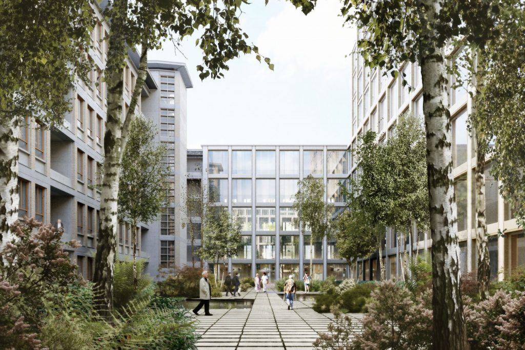 Interior courtyard perspective, Nickl & Partner Architekten Schweiz AG