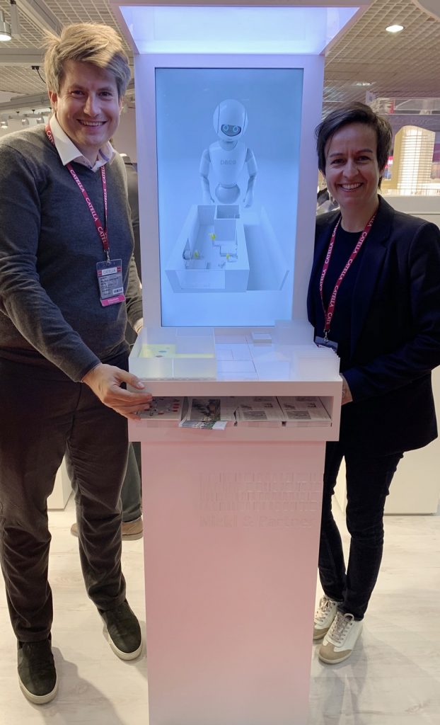 Magnus Nickl and Astrid Beem at our booth in the GERMAN PAVILION at MIPIM 2019
