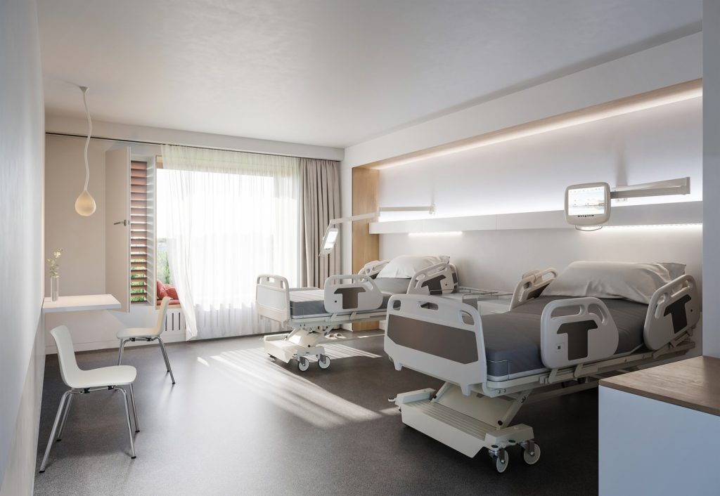 罗季诺夫医学研究中心肿瘤医院，效果图：Nickl & Partner Architekten