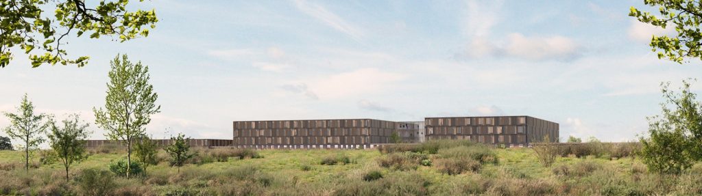 View from the main road, Georgsheil competition, Nickl & Partner Architekten