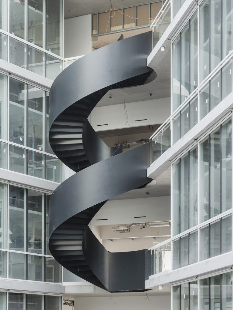 Photo: Achim Birnbaum, Construction site March 2021, Laboratory and research building D-BSSE, ETH Zurich, Nickl & Partner Architekten